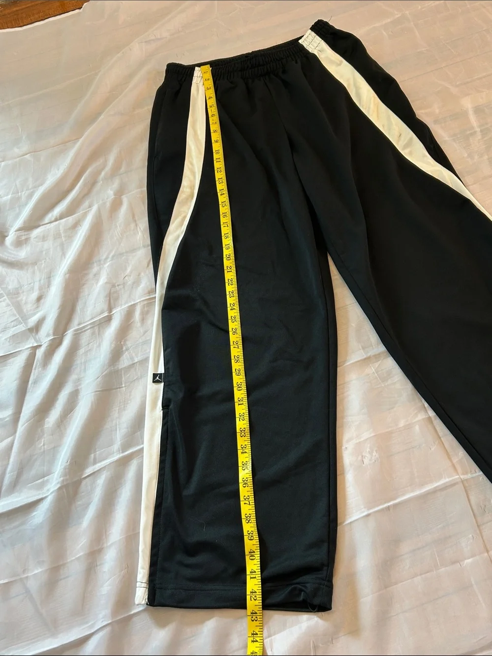 Jordan Black Track Pants with White Side Panels